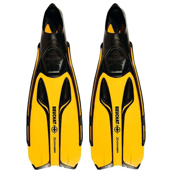 Beuchat Snorkelfinner X-voyager Gul,Sort EU 34-35
