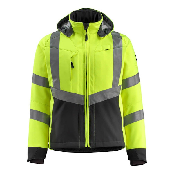 Mascot Softshell Jakke Med Hætte Safe Supreme 15502 Gul M