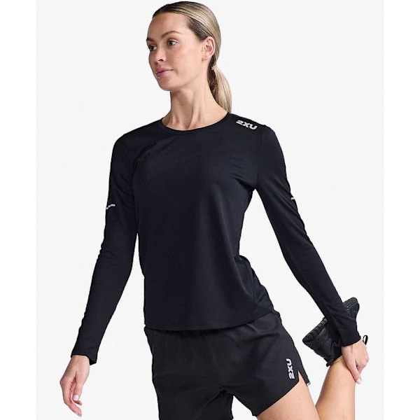2xu Langærmet T-shirt Aero Sort XS Kvinde