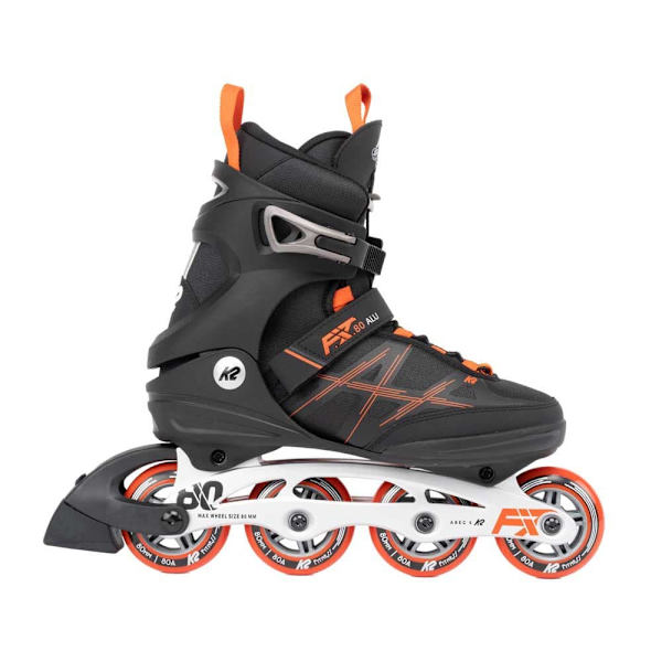 K2 Skate Inline Skøjter F.i.t. 80 Alu Sort EU 47