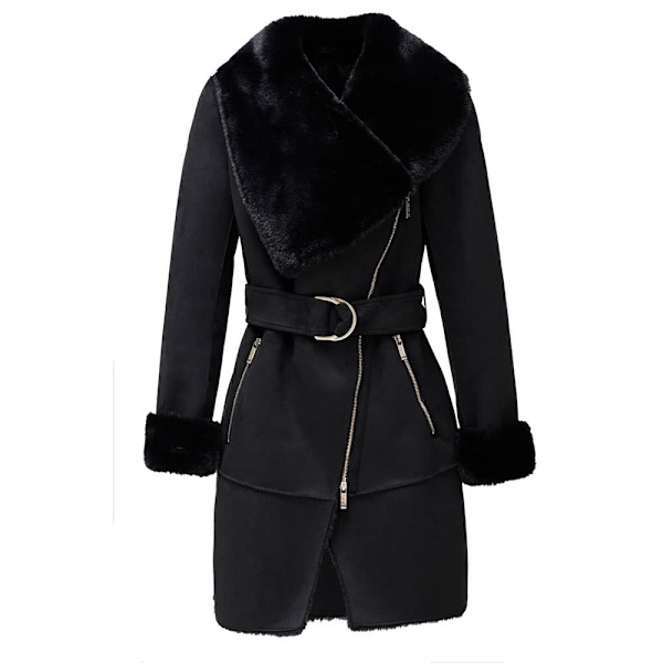 Salsa Jeans Shearling Kappa Svart L Kvinna