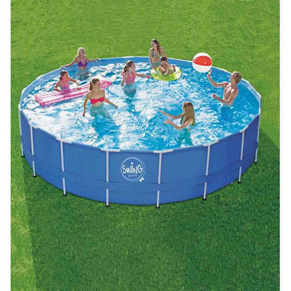 Mountfield Swing Metalramme Pool Blå 457 x 122 cm