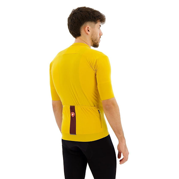 Castelli Prologo Lite Korta ärmar Cykeltröja Gul XL Man