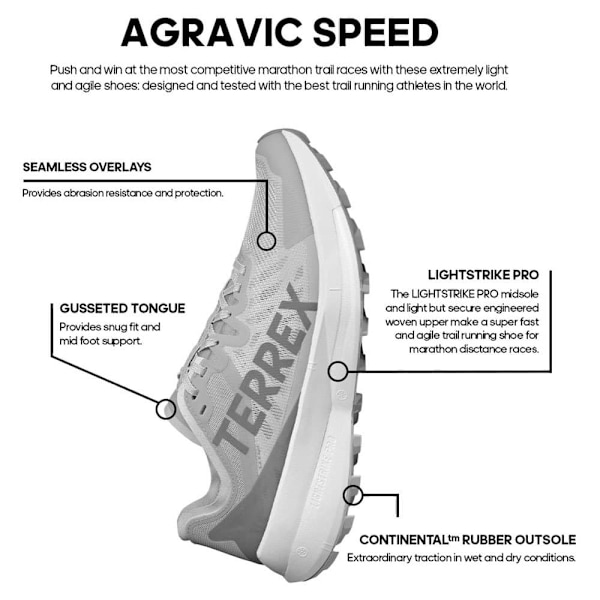 Adidas Trail Løbesko Terrex Agravic Speed  EU 40 2/3 Mand
