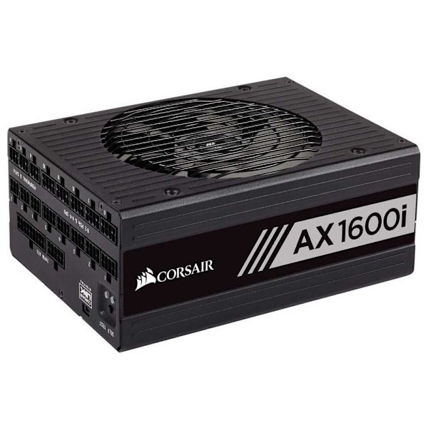 Corsair Modulær Strømforsyning Ax1600i 1600w 80 Plus Titanium Sort Sort