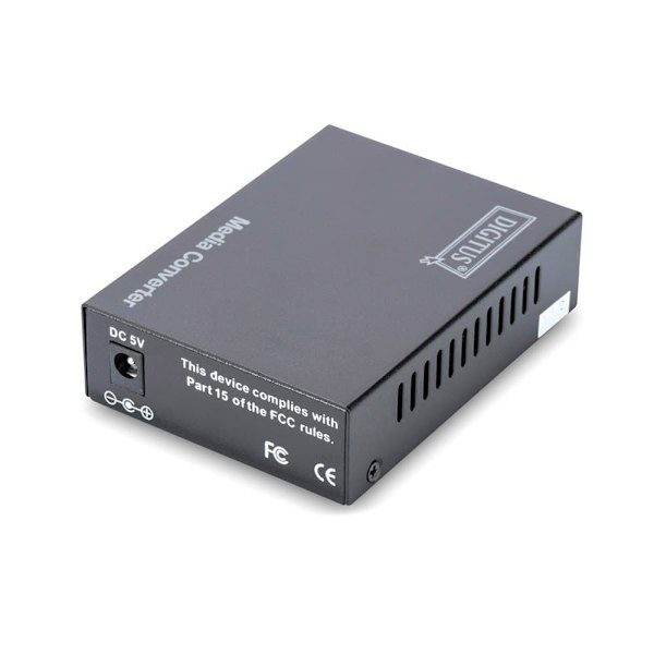 Digitus Gigabit Mediaconverter Up To 500 M Sort