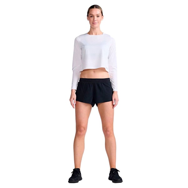 2xu Langærmet T-shirt Light Speed Tech Crop Hvid L Kvinde