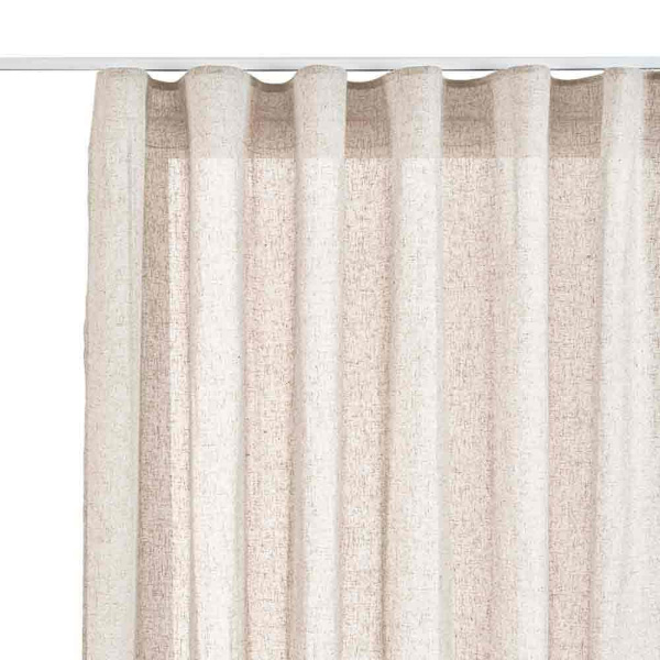 Stor Planet Öljetter Gardin Linum 280x300 Cm Beige