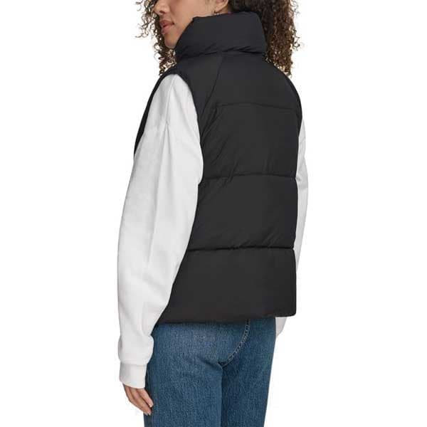Dockers Hd Matte Soft Bubble Puffer Väst Svart S Kvinna