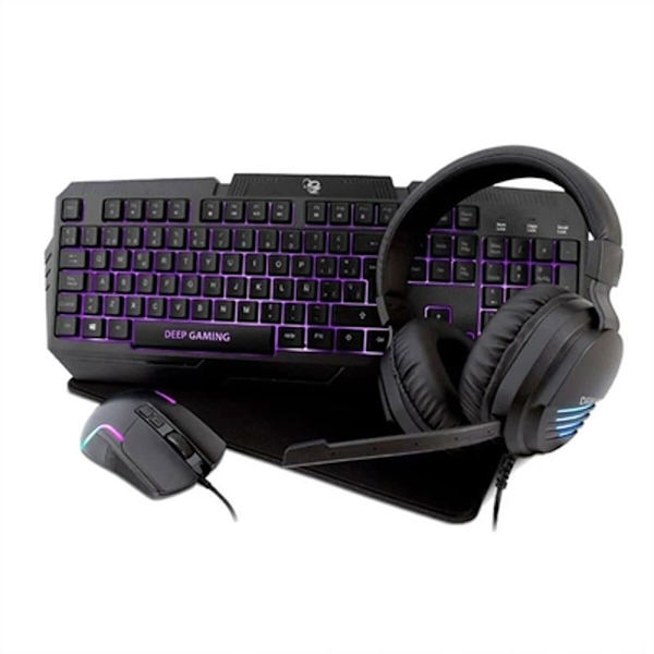 Deepgaming Hörlurar Tangentbord Musmatta Spel Xwing2 Dg-ktraa-15  Spanish QWERTY Svart