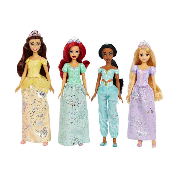 Mattel Disney Princess Pakke Med 4 Modeprinsessedukker