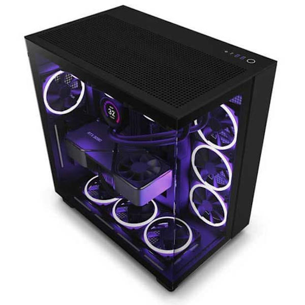 Nzxt H9 Flow Pc-tårnhus Sort