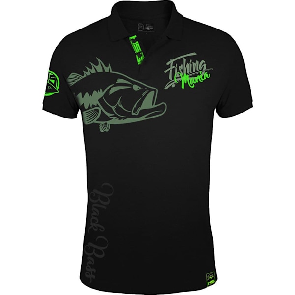 Hotspot Design Kortærmet Poloshirt Ba Mania Sort XL Mand