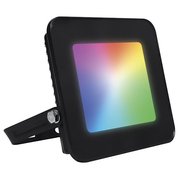 Muvit Flood Light Smart Wireless Mesh Rgb 1600 Lm 20w Sort
