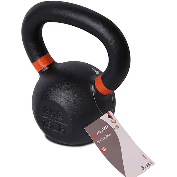 Pure2improve Støbt Jern Kettlebell 8kg Sort 8 kg