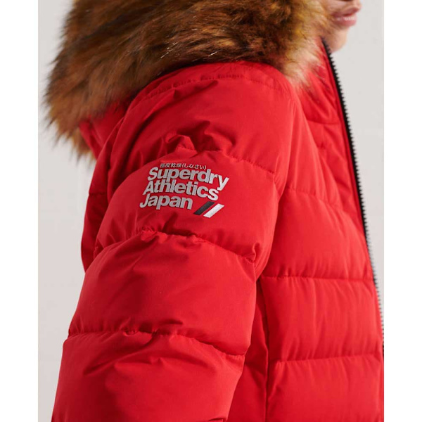Superdry Takki New Arctic Long Puffer Punainen XS Nainen