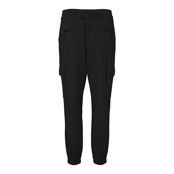 Vero Moda Cargo Byxor Med Mitten Av Midjan Eva Svart L / 34 Kvinna