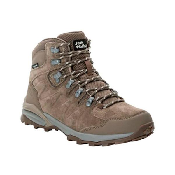 Jack Wolfskin Refugio Texapore Mid Vandrestøvler Brun EU 42 Kvinde
