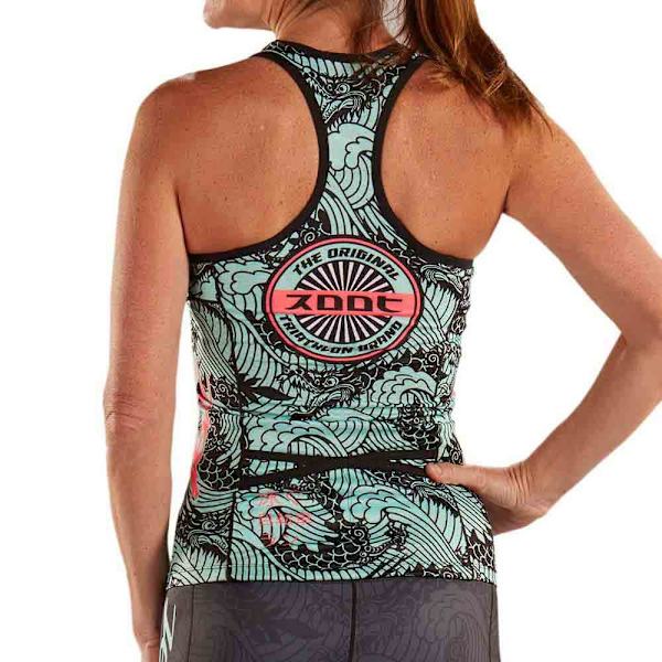Zoot Ltd Racerback Tokyo Ærmeløs Cykeltrøje Grå 2XL Kvinde