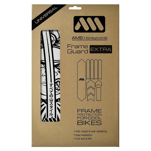 All Mountain Style Frame Guard Extra Stickers Honeycomb Hvid,Sort