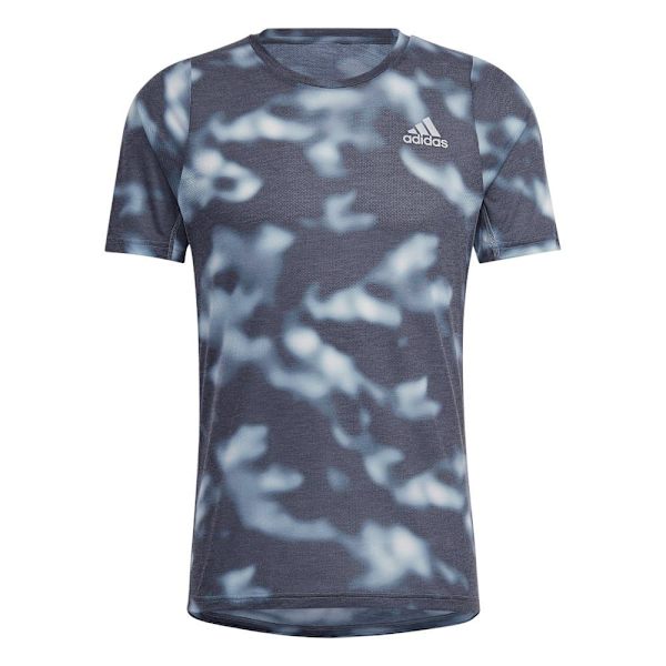 Adidas Kortärmad T-shirt Run Icons Aop Flerfärgad S Man