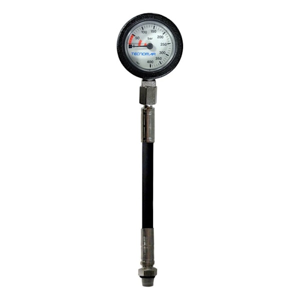 Ist Dolphin Tech Trykmåler Sidemount Sort 20 cm