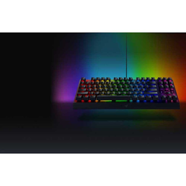 Razer Spel Tangentbord Blackwidow V3 Tenkeyless Yellow Switch Svart Spanish QWERTY