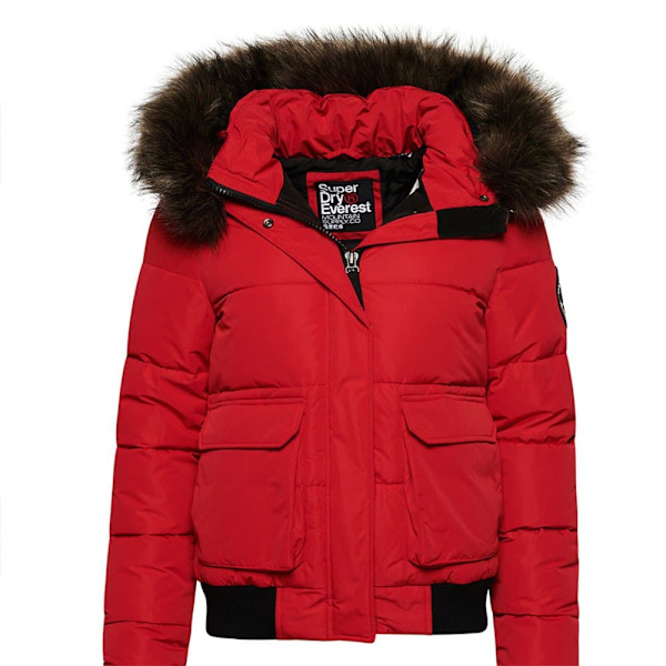 Superdry Everest Ella Bomber-takki Punainen S Nainen