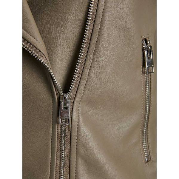 Jack & Jones Læderjakke Gail Faux Biker Brun XL Kvinde