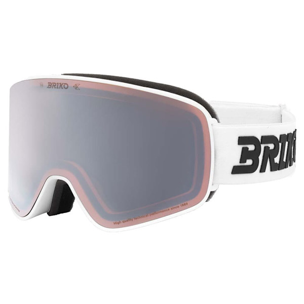 Briko Chino Sharp Lite Skidglasögon Vit Silver Mirror/CAT2