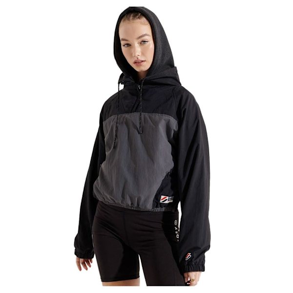 Superdry Jacka Overhead Cropped Cagoule Svart,Grå S Kvinna