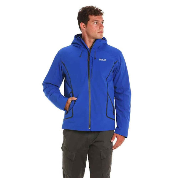 Slam Jakke Active Win Hood Short Blå 2XL Mand