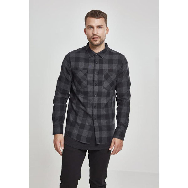 Urban Classics Skjorte Flanell Gt Sort 3XL Mand
