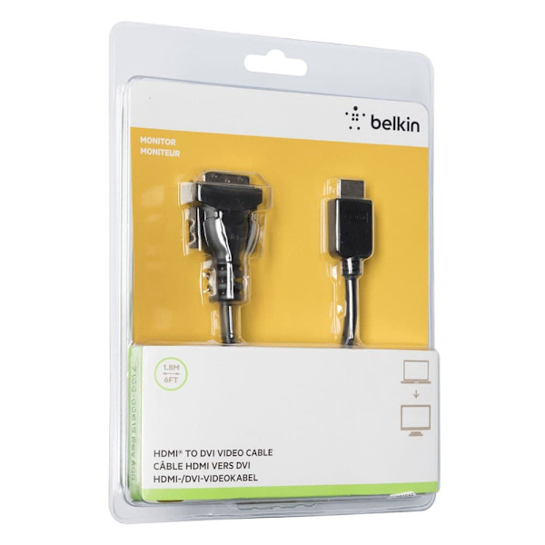 Belkin Hdmi/dvi Dvi-d H To Hdmi M 1.8m Sort