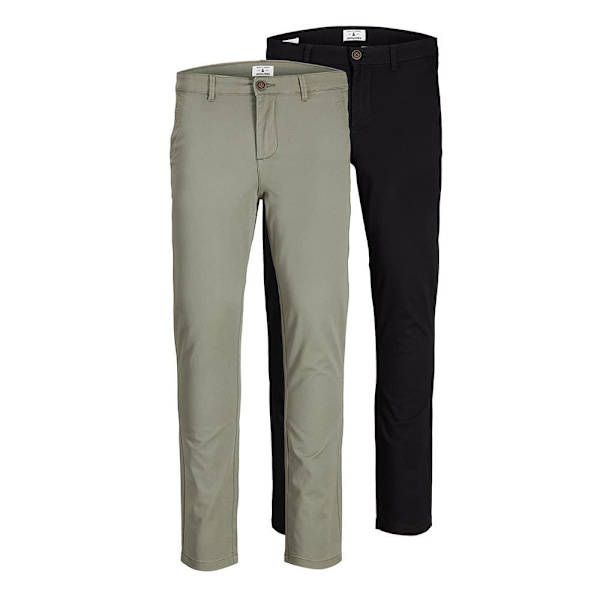 Jack & Jones Bukser Marco Dave Akm 2 Enheder Grøn,Sort 34 / 32 Mand