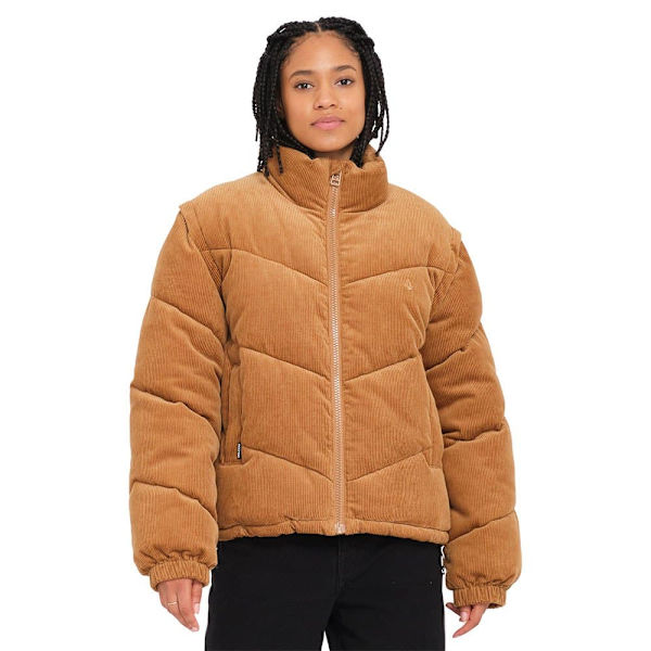 Volcom Cord´n Puff Jakke Brun S Kvinde