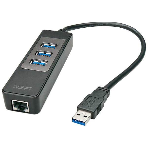 Lindy Til Ethernet-adapter Usb 3.0 Sort