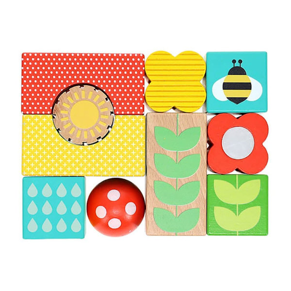 Petit Collage Upptagen Trädgård Discovery Blocks Guld
