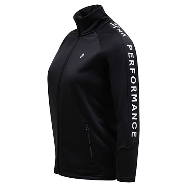 Peak Performance Rider Fleecejakke Med Fuld Lynlås Sort L Kvinde