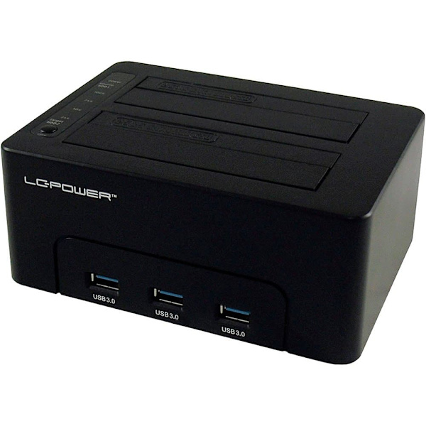 Lc Power Forbindelsesstation Lc-dock-u3-hub Sort