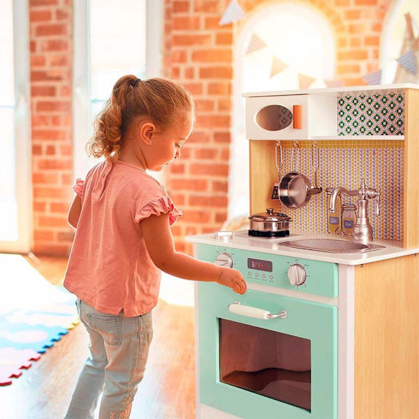 Deqube Trä Kök Modul 1 Blå 3-6 Years