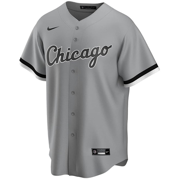 Nike Kortärmad T-shirt Mlb Chicago White Sox Official Road Grå M Man