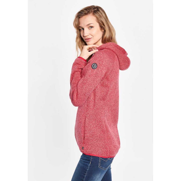 Sea Ranch Sweatshirt Med Fuld Lynlås Bea Rød L Kvinde