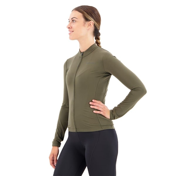 Shimano Kaede Thermal Långärmad Trikå Grönt L Kvinna