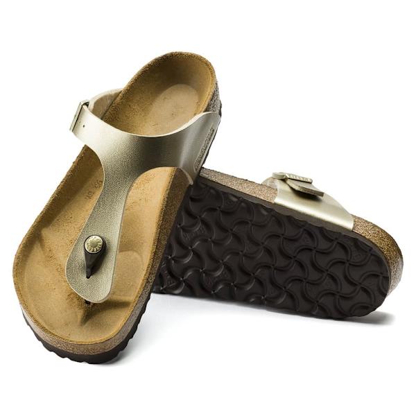 Birkenstock Sandaler Gizeh Birko-flor Large Guld EU 38 Kvinna