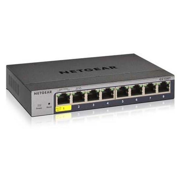 Netgear Prosafe Smart Switch 8 Port Sort Grå