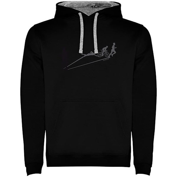 Kruskis Hættetrøje Shadow Triathlon Two-colour Sort 3XL Mand