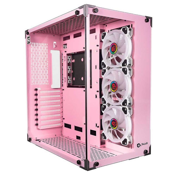 Talius Gaming Desktop Pc Xperience Cronos Orchid I5-10400f/32gb/480gb Ssd Transparent Lyserød