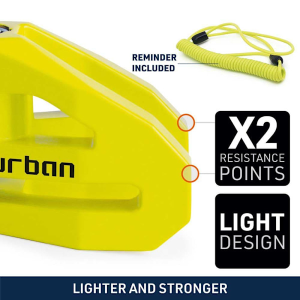 Urban Security Levyn Lukitus Ur206y Keltainen