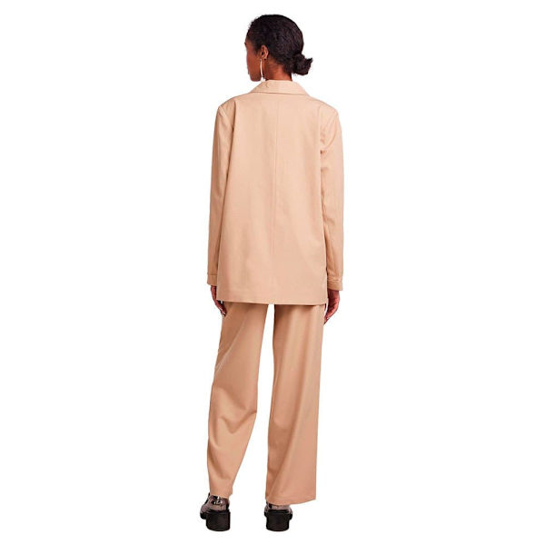Pieces Blazer Size Loose Beige XS Kvinde